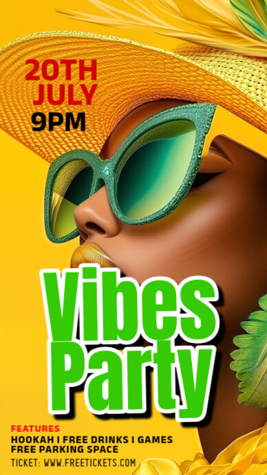 Maximalist Party Poster Instagram Story Instagram-verhaal template