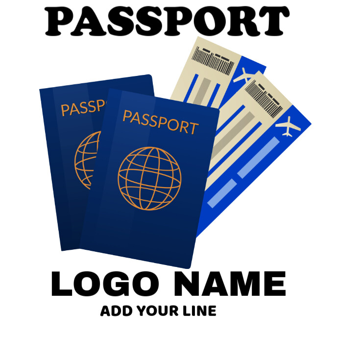 Maximalist Passport Logo Logo โลโก้ template