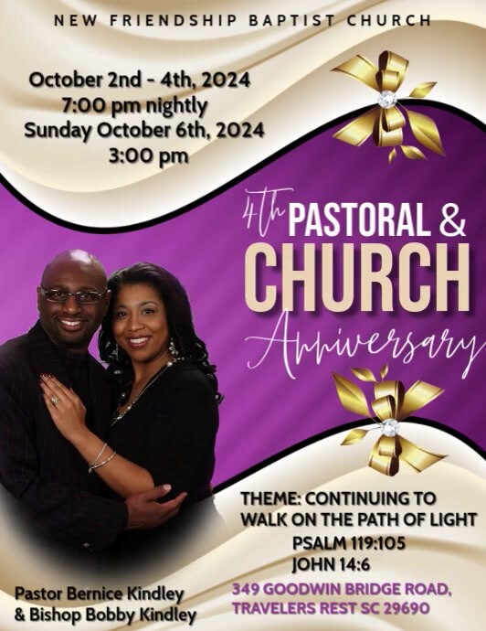 Maximalist Pastoral & Church Anniversary Flye Ulotka (US Letter) template