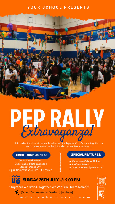 Maximalist Pep Rally Instagram Story, event, Template | PosterMyWall