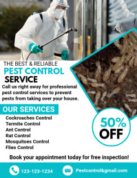 Maximalist Pest Control Services Flyer (us Letter) template