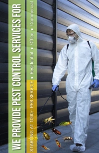 Maximalist Pest Control Tabloid template
