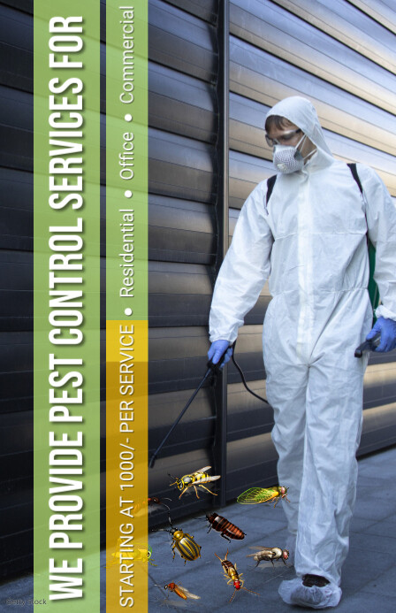 Maximalist Pest Control Tabloid template