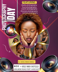 Maximalist Photography Day Flyer Template  Instagram Portrait
