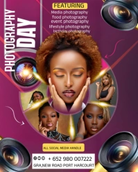 Maximalist Photography Day Flyer Template  Instagram Portrait