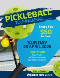 Maximalist Pickleball Flyer (us Letter) template