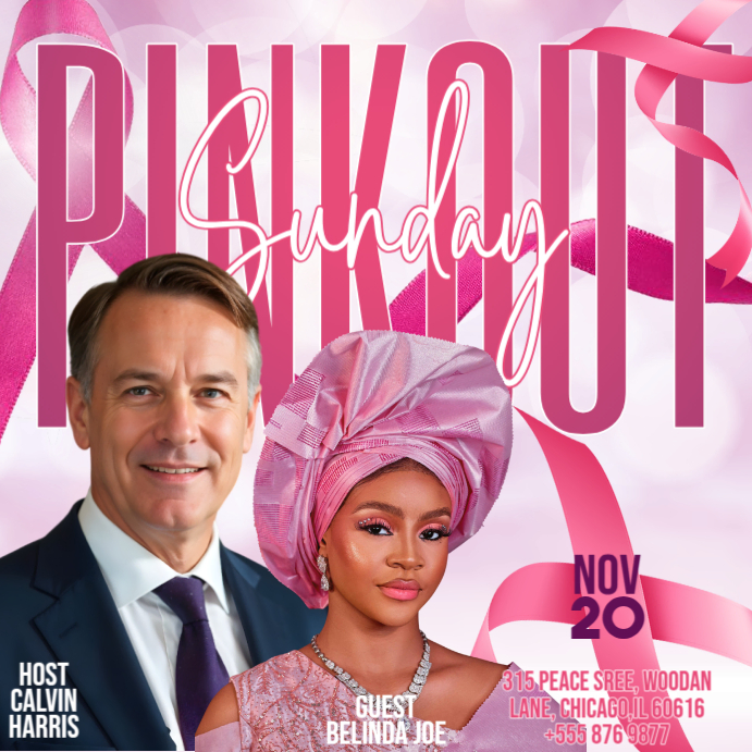 Copy of Maximalist Pink Out Sunday Instagram Post | PosterMyWall