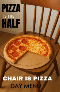Maximalist Pizza Day Menu Tabloid template