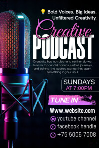 Maximalist Podcast Show Poster template