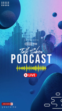 Maximalist Podcast Talk Show  Instagram Story template