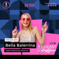 Maximalist Podcast Talkshow Square (1:1) template