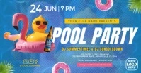 Maximalist Pool Party Facebook Event Cover template