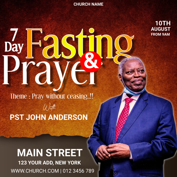 Copy of Maximalist Prayer & Fasting Instagram Post | PosterMyWall