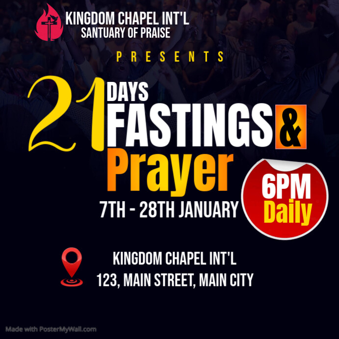 Copy of Maximalist Prayer And Fasting Instagram Post | PosterMyWall