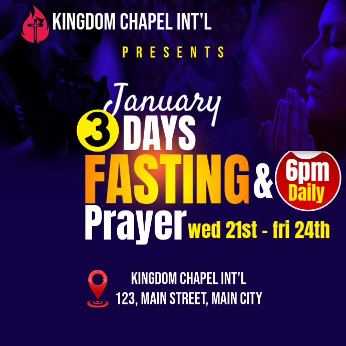 Copy of Maximalist Prayer And Fasting Instagram Post | PosterMyWall