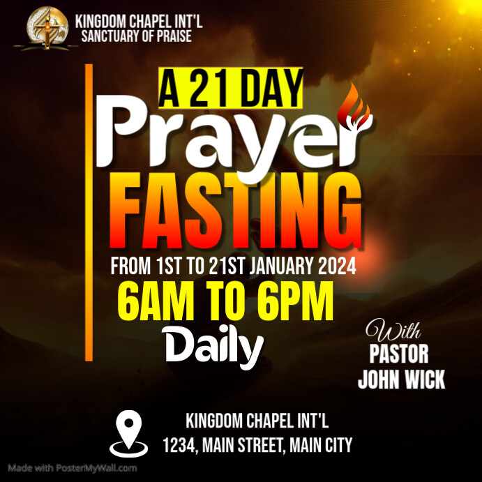 Copy of Maximalist Prayer And Fasting Instagram Post | PosterMyWall