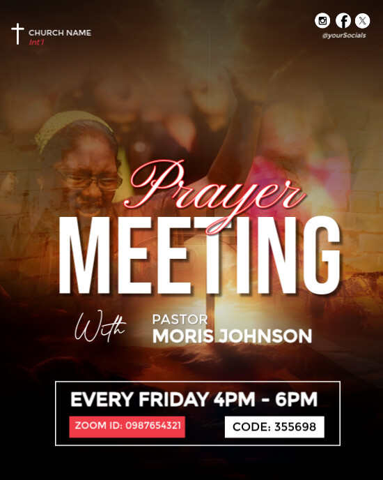 Maximalist Prayer Meeting  Instagram Portrait template