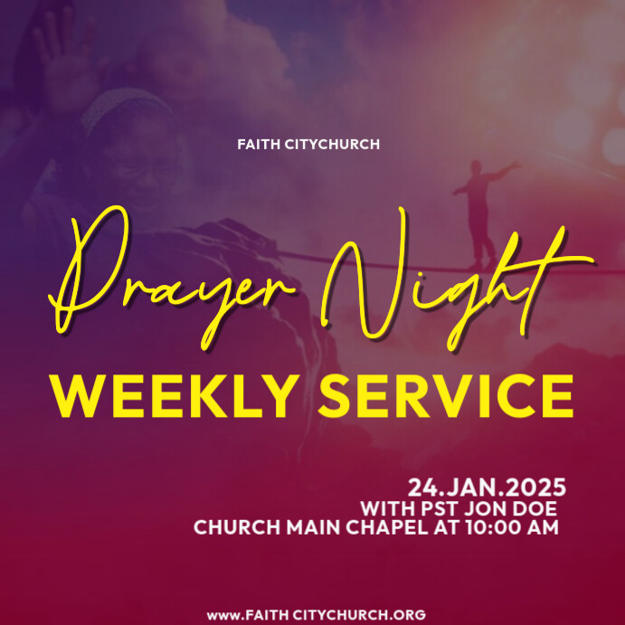 Copy of Maximalist Prayer Night Instagram Post | PosterMyWall