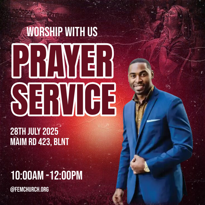Copy of Maximalist Prayer Service Instagram Post | PosterMyWall