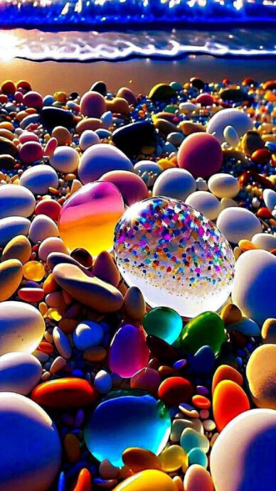 Maximalist Precious Stones Digital Display (9:16) template