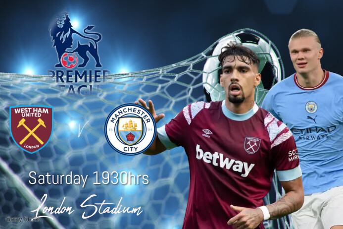 Maximalist Premier League Poster Cartaz template