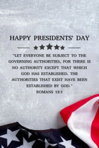 Maximalist President's Day Bible Verse Pinterest Graphic template