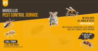 Yellow Pest Control Services Facebook Shared Image Template