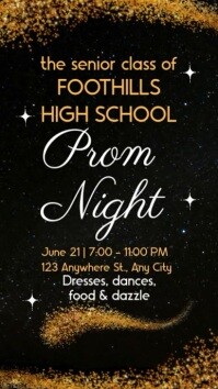 Maximalist Prom Night Party Animation  Instagram Story template