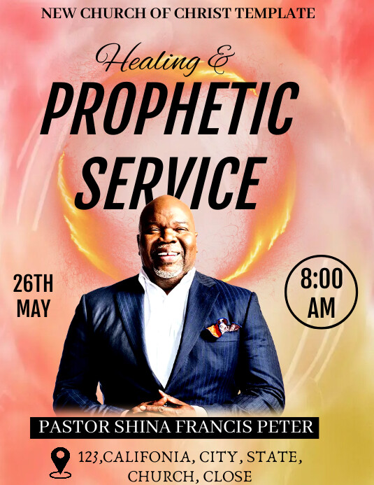 Copy of Maximalist Prophetic Service Flyer (us Lette | PosterMyWall