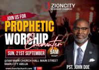Maximalist Prophetic Worship Encounter  Postcard Postal template