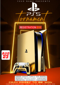 Maximalist Ps5 Tornament  A4 template