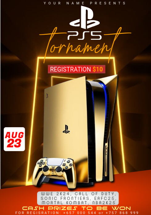 Maximalist Ps5 Tornament  A4 template