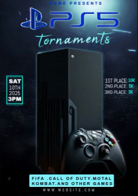 Maximalist Ps5 Tornaments A4 template