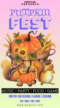 Maximalist Pumpkin Instagram Story template