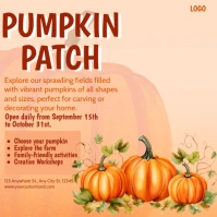 Maximalist Pumpkin Patch Instagram Post template