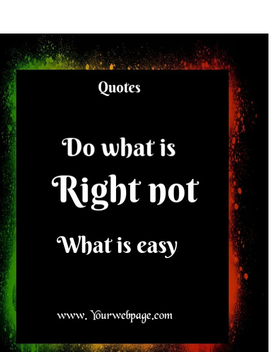 Maximalist Quotes  Flyer (us Letter) template