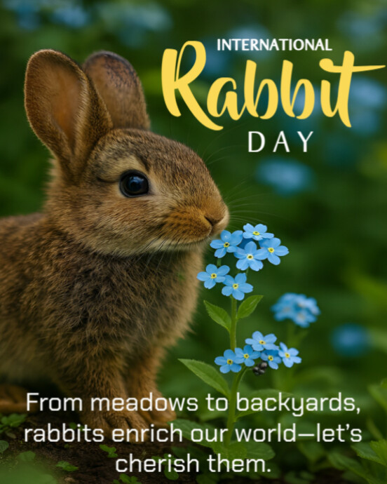 Modèle Maximalist Rabbit Day Instagram Portrait | PosterMyWall