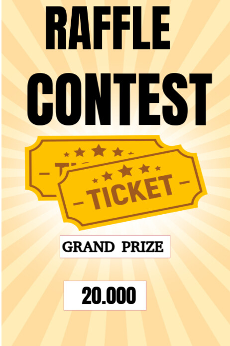 Maximalist Rafestfle Contest Poster Plakat template