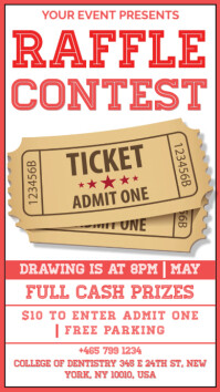 Maximalist Raffle Contest Digital Display (9:16) template