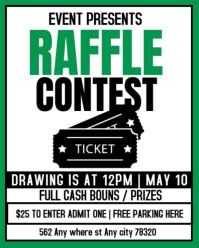 Maximalist Raffle Contest Poster Instagram Portrait template