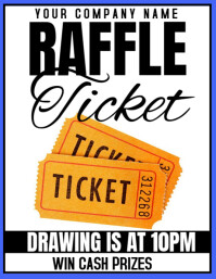 Maximalist Raffle Ticket Poster Flyer (us Letter) template