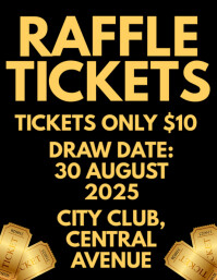Maximalist  Raffle Tickets Flyer Flyer (us Letter) template