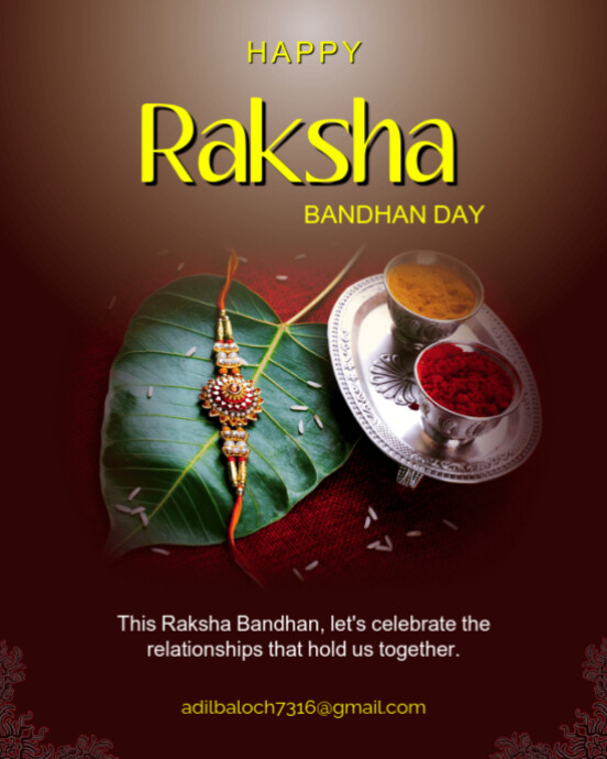Maximalist Raksha Bandhan Day Instagram Portrait Template | PosterMyWall