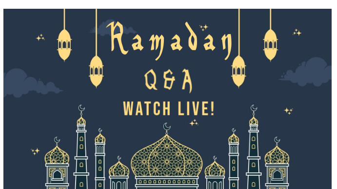 Maximalist Ramadan Q&a Youtube Thumbnail template