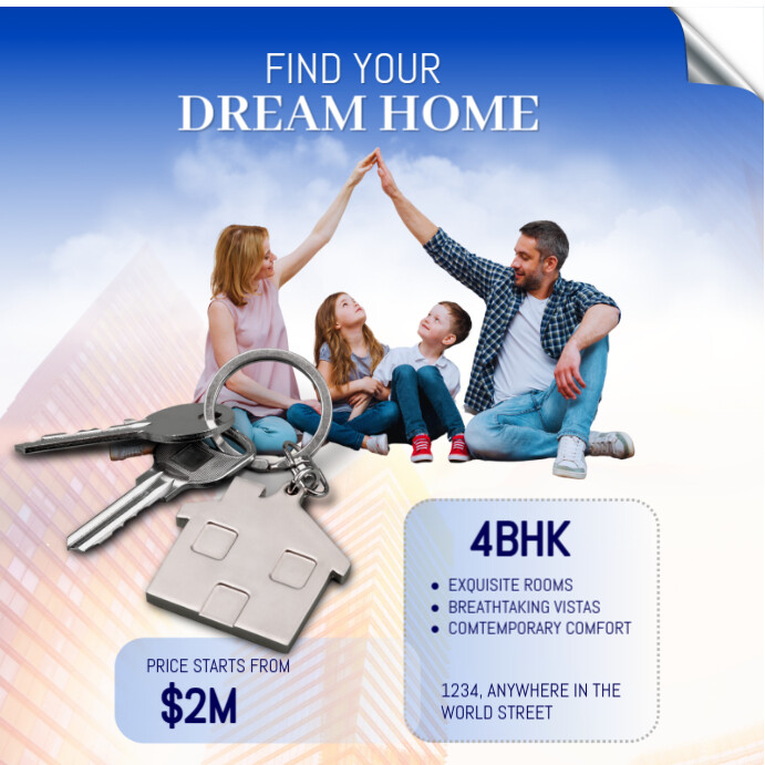Copy of Maximalist Real Estate Ad Flyer Instagram Post | PosterMyWall