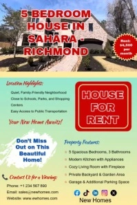 Maximalist Real Estate Ad Poster โปสเตอร์ template