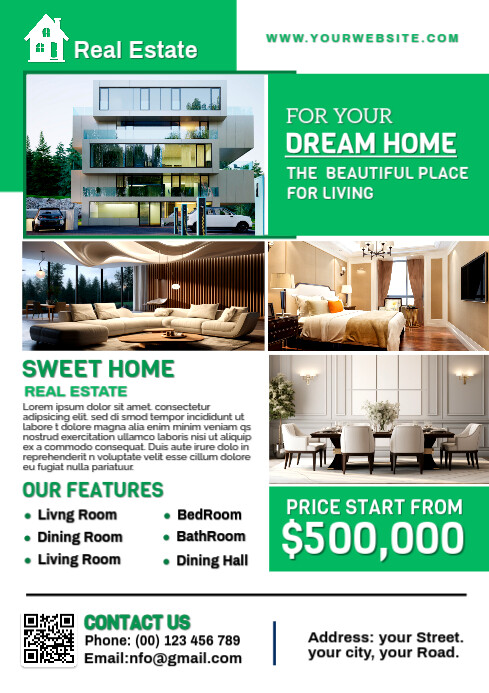 Copy of Maximalist Real Estate Flyer A4 | PosterMyWall