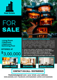 Maximalist Real Estate Flyer A5 template