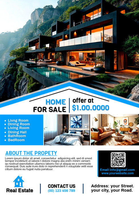 Copy of Maximalist Real Estate Flyer A5 | PosterMyWall