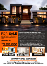 Maximalist Real Estate Flyer A6 template